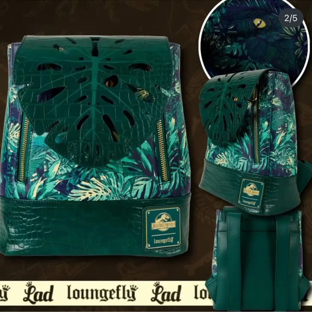 Jurassic World Jungle Velociraptor Glow Drawstring Mini Backpack